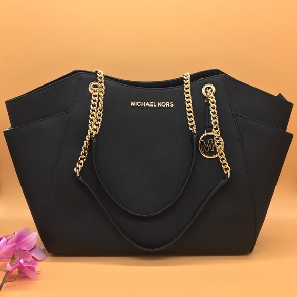 Michael Kors Jet Set Travel LG Chain Shoulder Tote - Picture 1 of 16